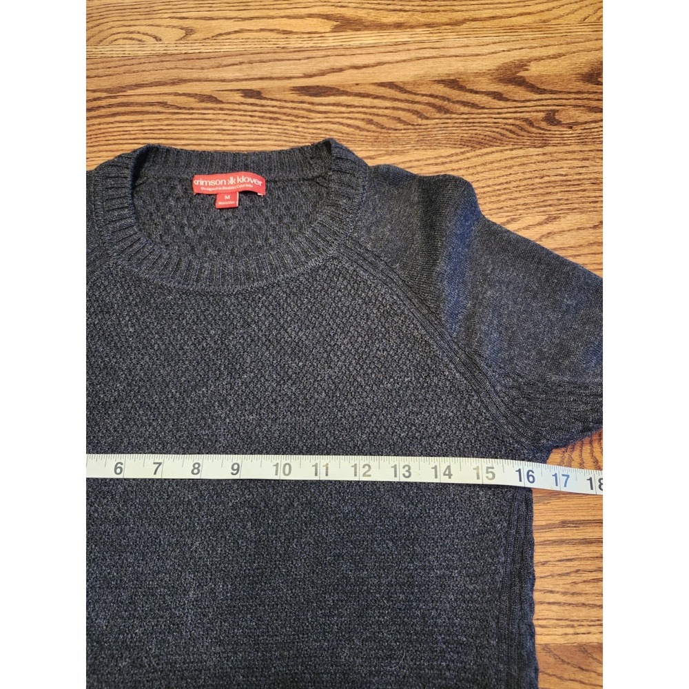 Title Nine Krimson & Klover Sweater Dress Womens Medium Dark Gray Merino Wool‎ - Picture 4 of 7